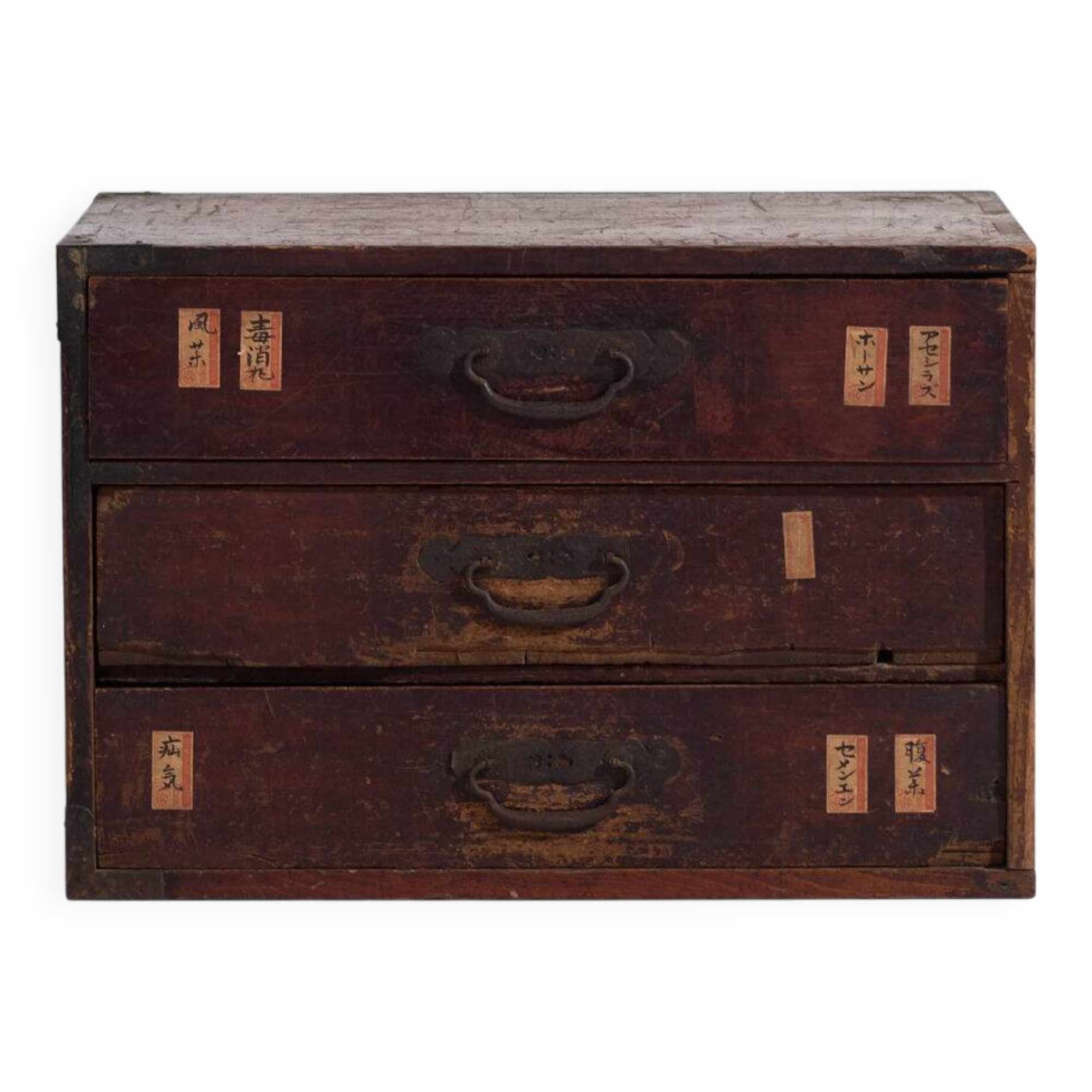 Antique Japanese auxiliary cedar ko-dansu, Meiji period (circa 1870-1900) #48