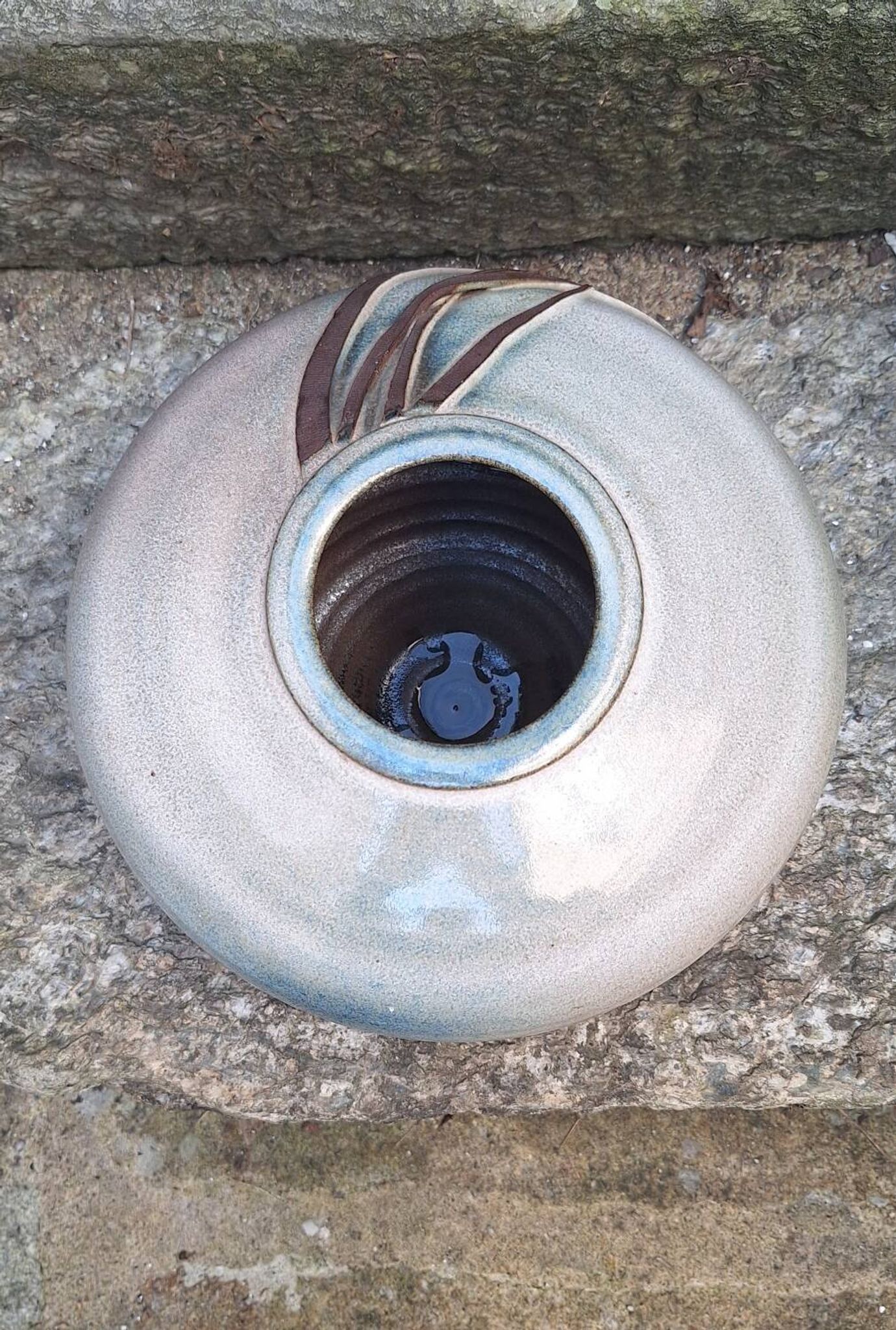 Ceramic vase by Nadia and Alain Pinel