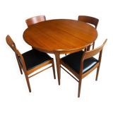 Danish table and 4 chairs