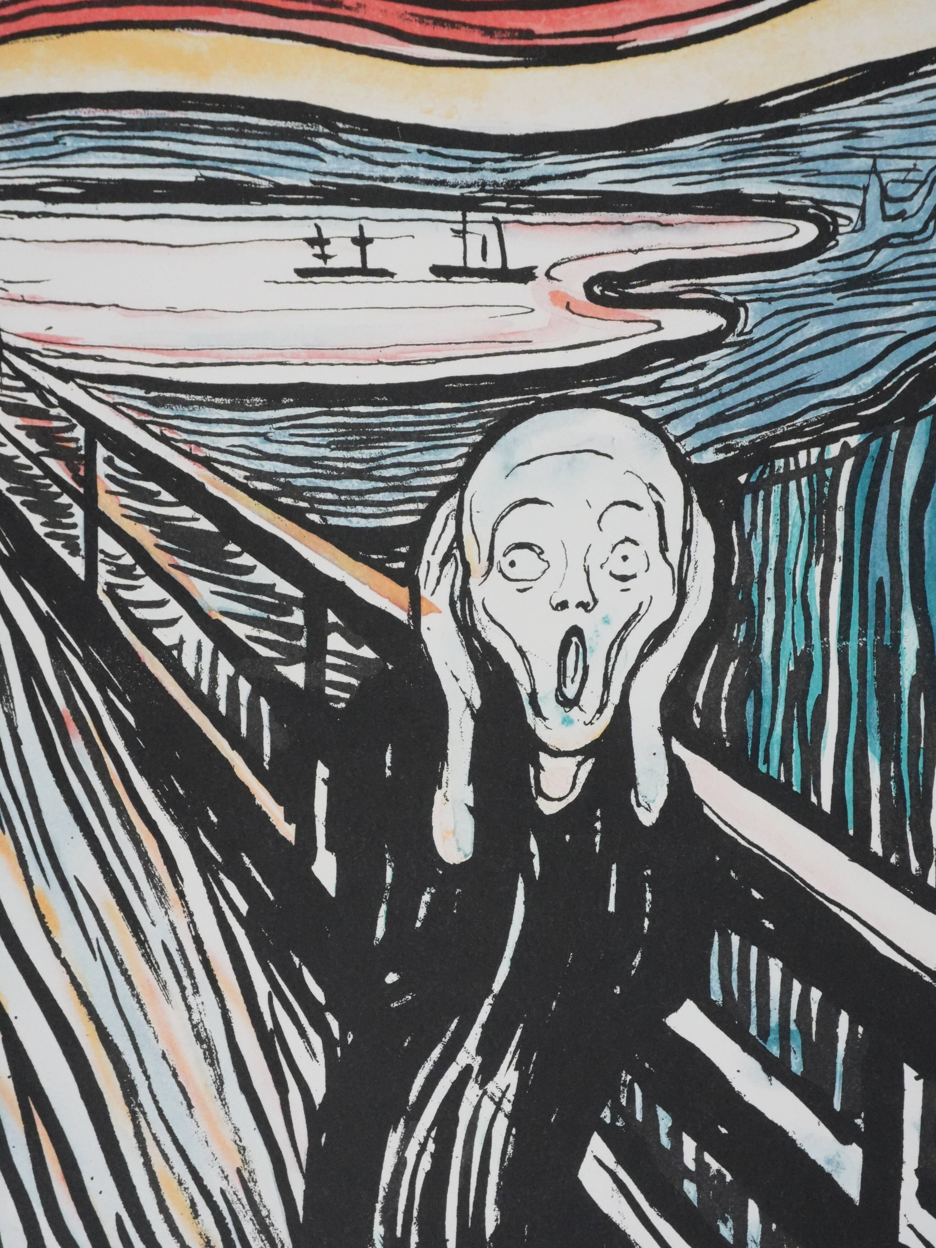 Edvard Munch: The Scream, signed lithograph