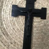 Antique black monochrome crucifix