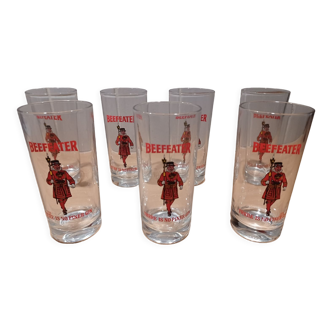 Lot de 7 verres à Gin Beefeater