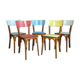 5 chairs bistro Baumann 60s
