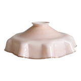 Abat-jour vintage en opaline rose pâle