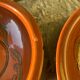 Glazed earthenware soup plates from Morocco