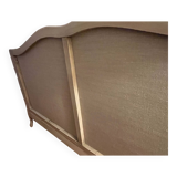 “Mise en demeure” bench in solid beech and velvet, Louis XV style