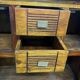 Solid acacia wood sideboard 4 doors, 2 drawers