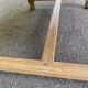 Art Deco monastery dining table, extendable, stripped in solid oak 230.