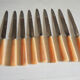 9 Old Stainless Steel And Bakelite Table Knives