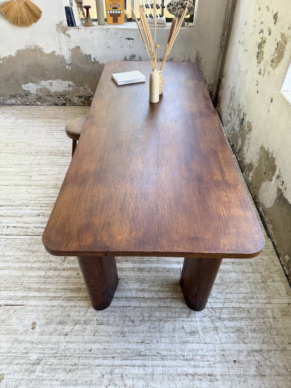 1950s oak reconstruction table