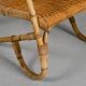 Pair of bamboo and rattan armchairs from the 1950s