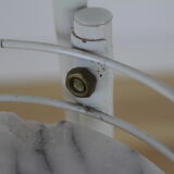 Door plant in white metal and marble