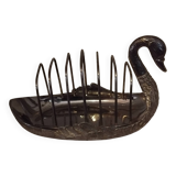 Service a toast with 6 silver-plated spoons.