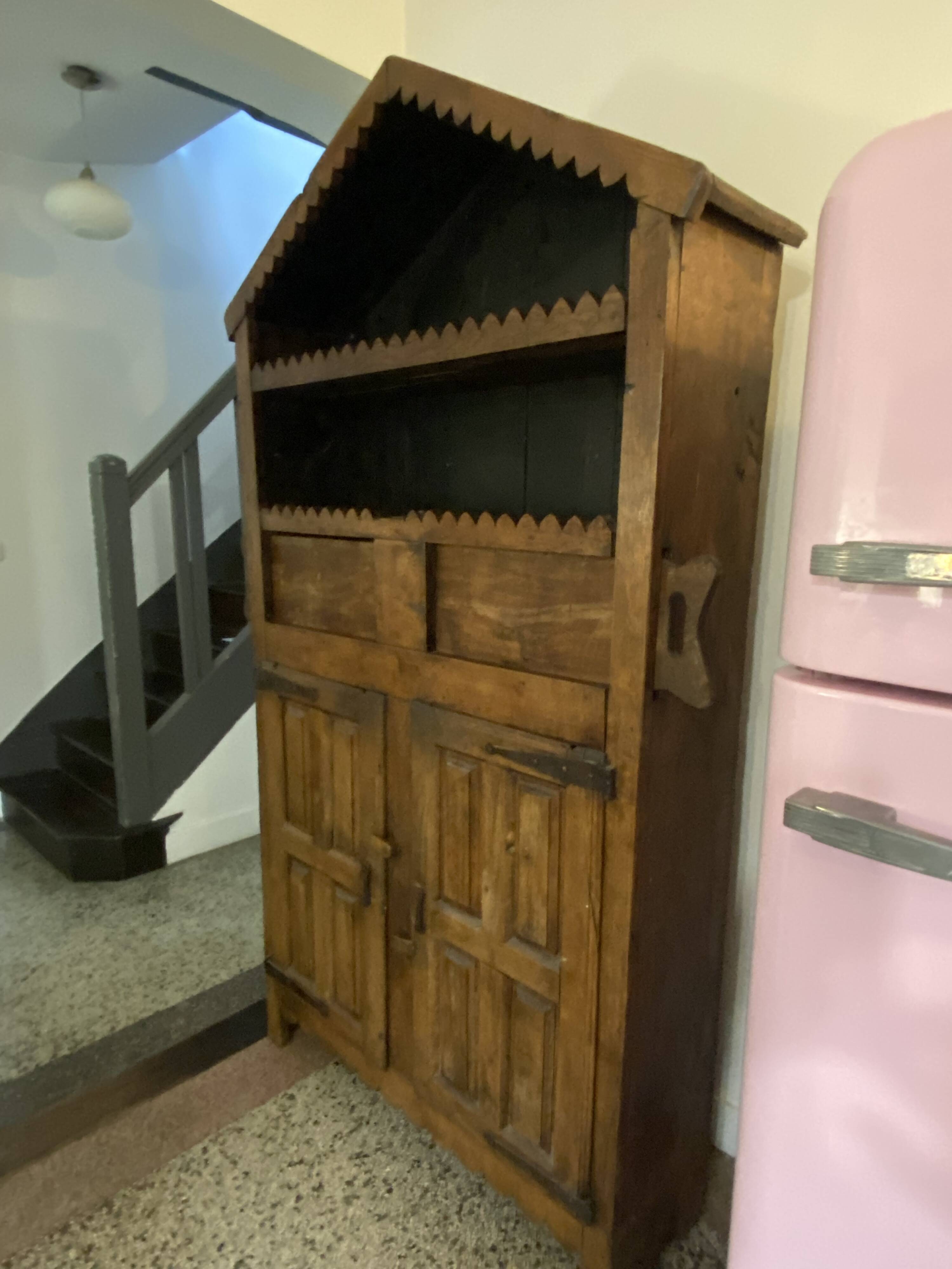 rustic Wabi-Sabi wardrobe in solid beech.