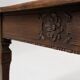 Table d'appoint rustique française du milieu du siècle en bois, années 1850.