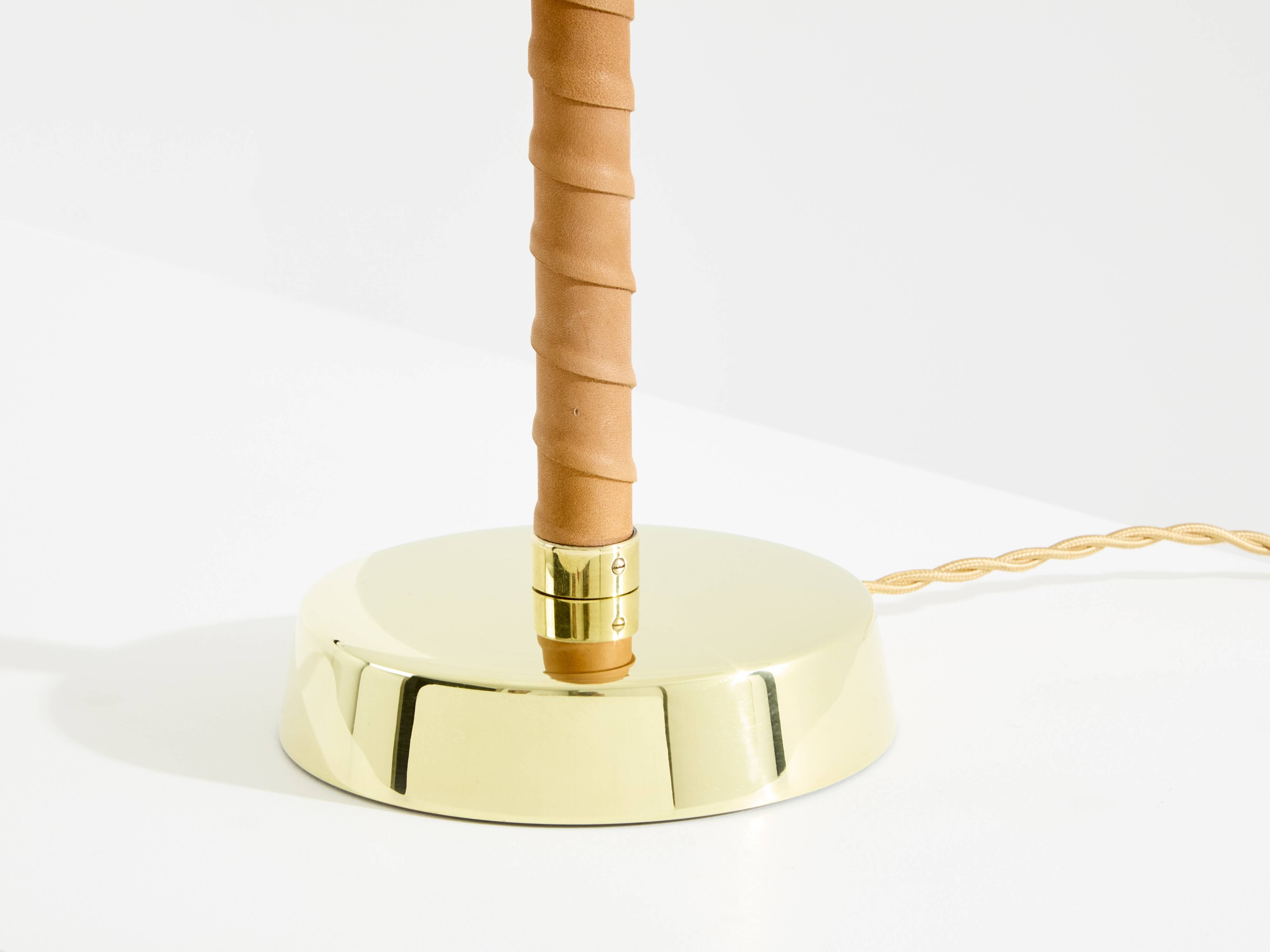 Lisa Johansson-Pape senator lamp brass and leather 1950