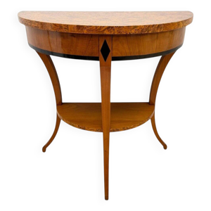 Console demi-lune Biedermeier - bois