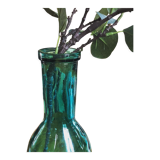 Green bottle vase