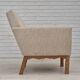 1970s, Danish lounge chair, furniture wool, oak wood, original condition.