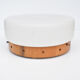 1970s Scandinavian modern White glass plafond, Hustadt Leuchten, Germany