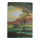 Tapisserie vintage 70's de Françoise Leroux 46x32 cm