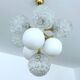 Large  Vintage Glass Pendant Light, 1960s