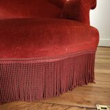 Velvet toad armchair