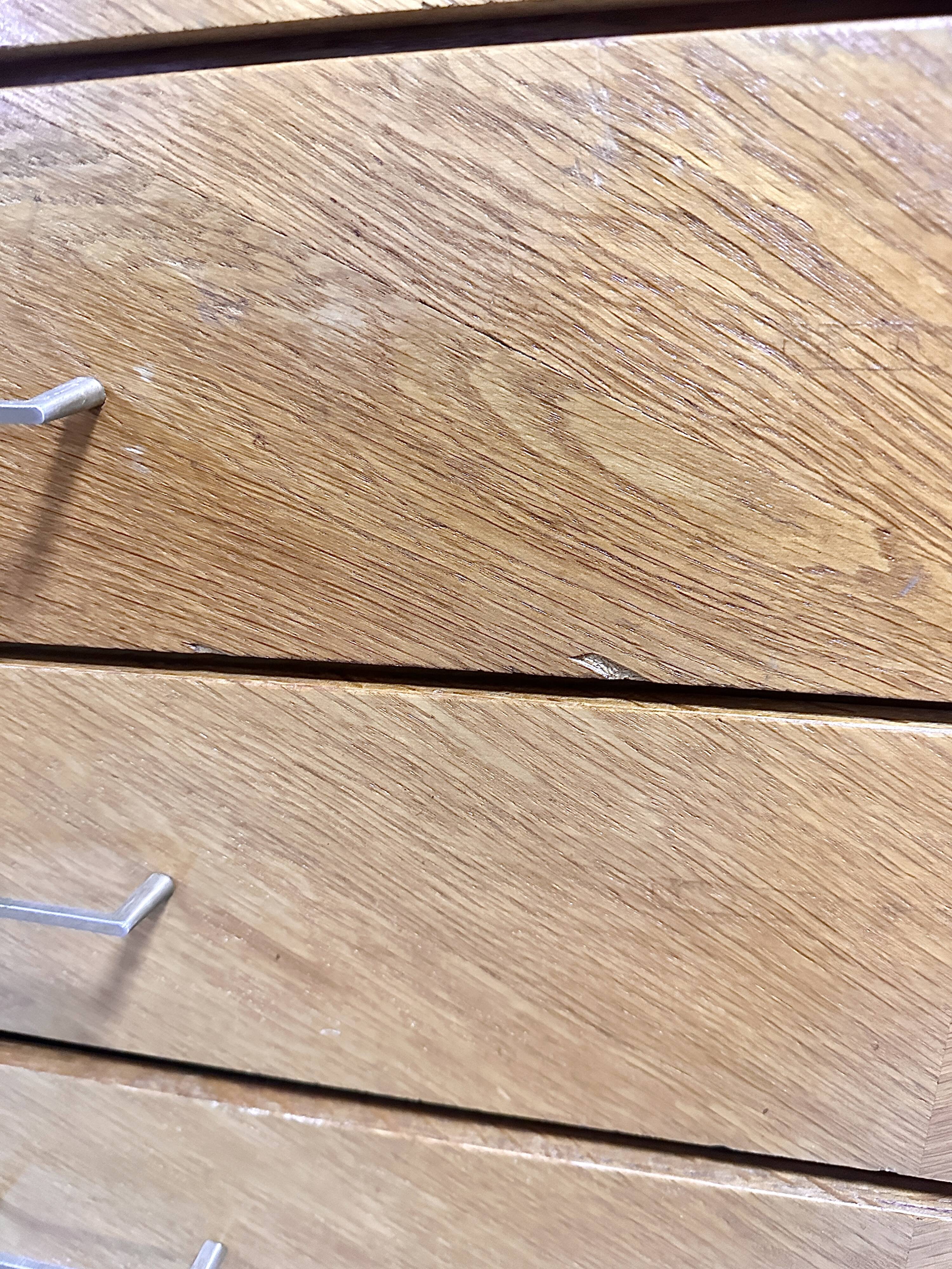 Vintage chest of drawers compass feet