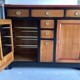 Roche Bobois shoemaker's cabinet in solid cherry and solid oak