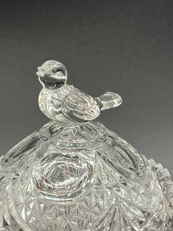 Hofbauer Crystal Candy Box - "Ruby Birds" Model