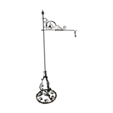 Large wrought iron lamppost, nineteenth