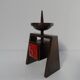 Bougeoir vintage en bronze 1960