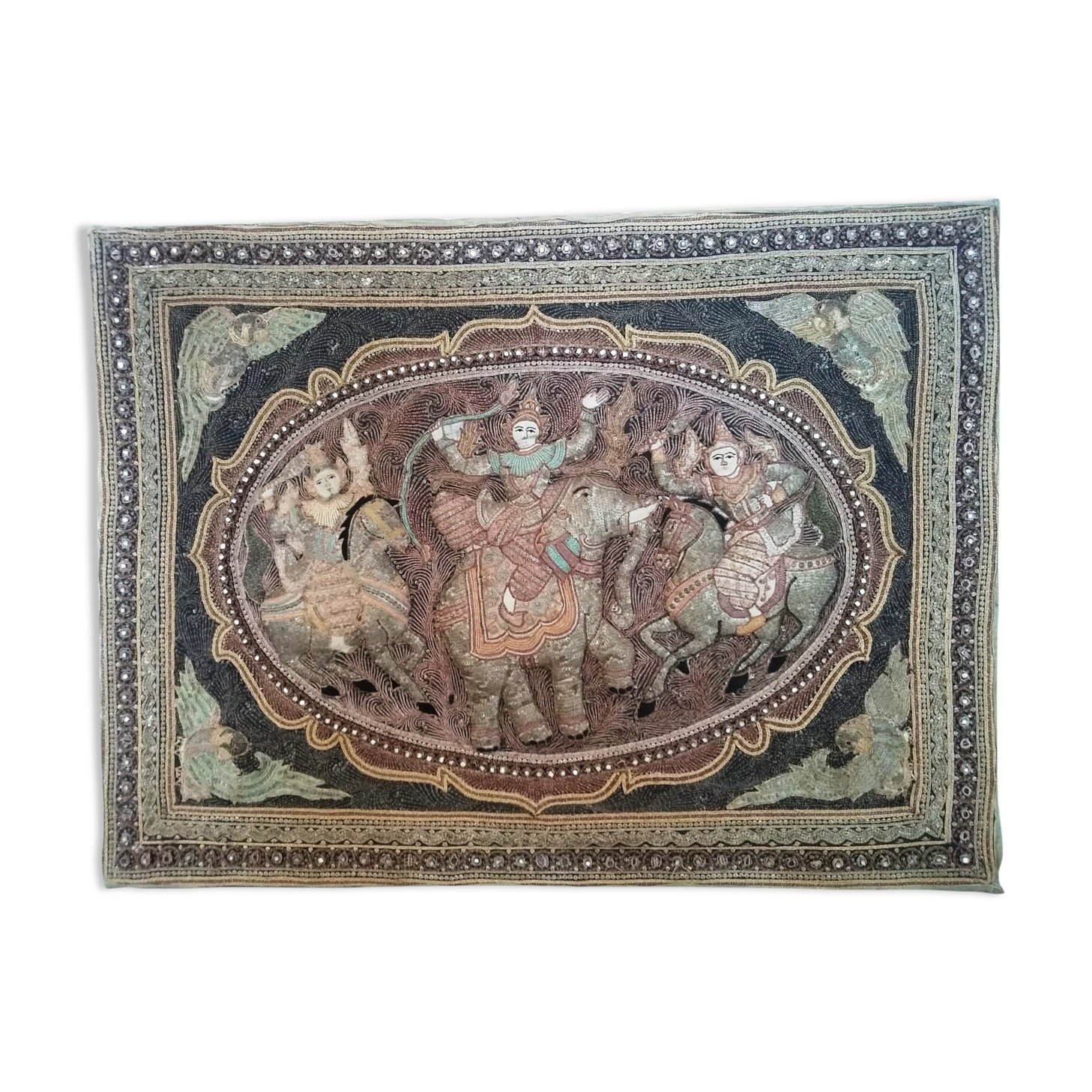 Wall tapestry, Asian embroidery