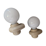 Vintage space age wall lamps