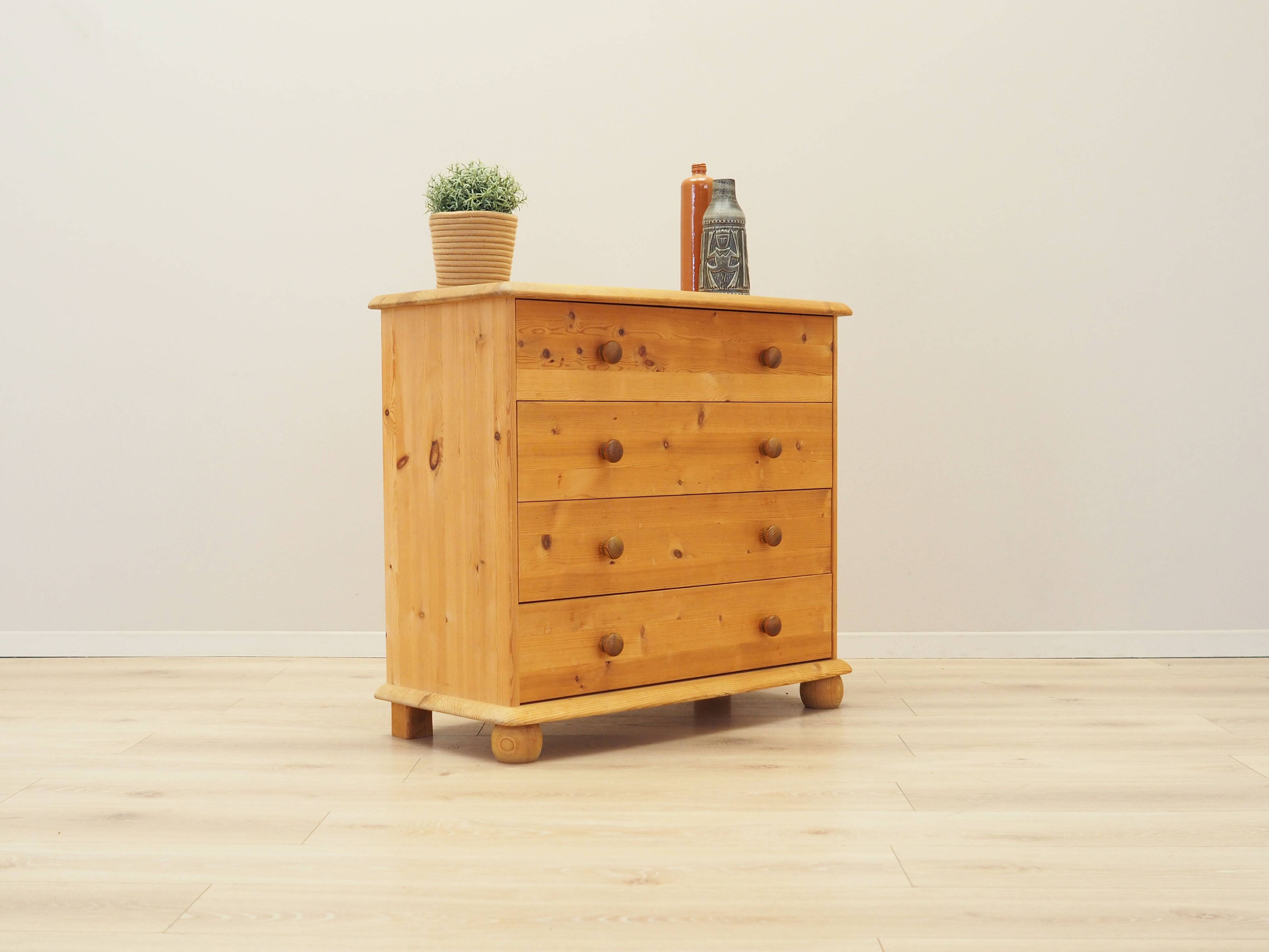 Pine chest of drawers, Danish design, 00s, production: Denmark