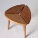 Scandinavian Tripod Pinewood and Beech Stool, 1950s