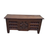 Coffre banc en bois