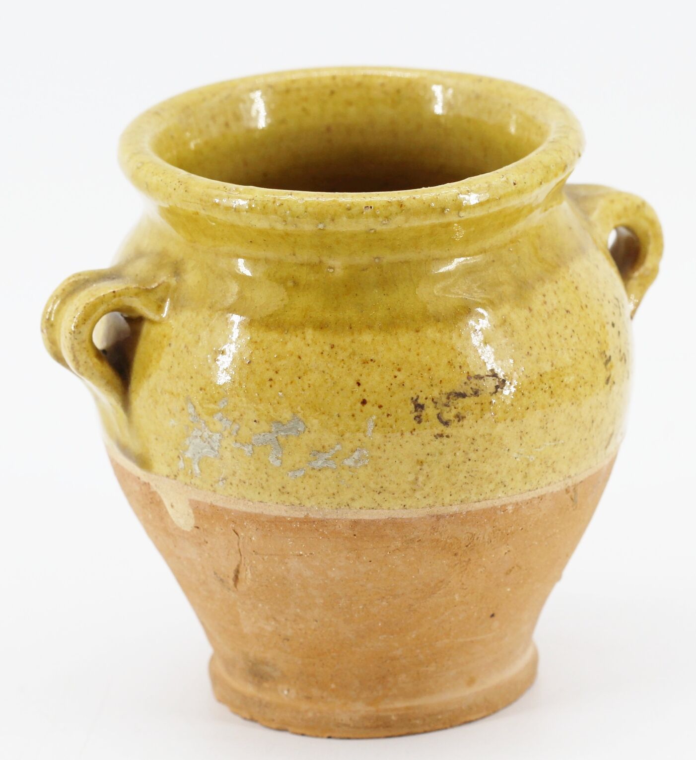 Ancient ochre earth pot