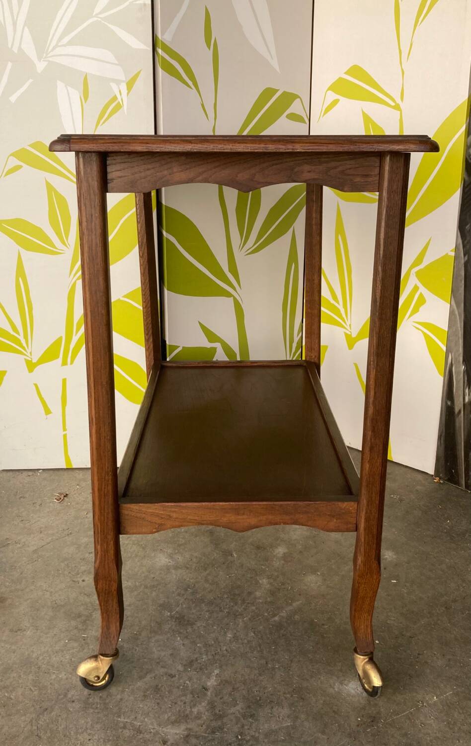 Serving trolley or mobile oak maid, mid-20th century