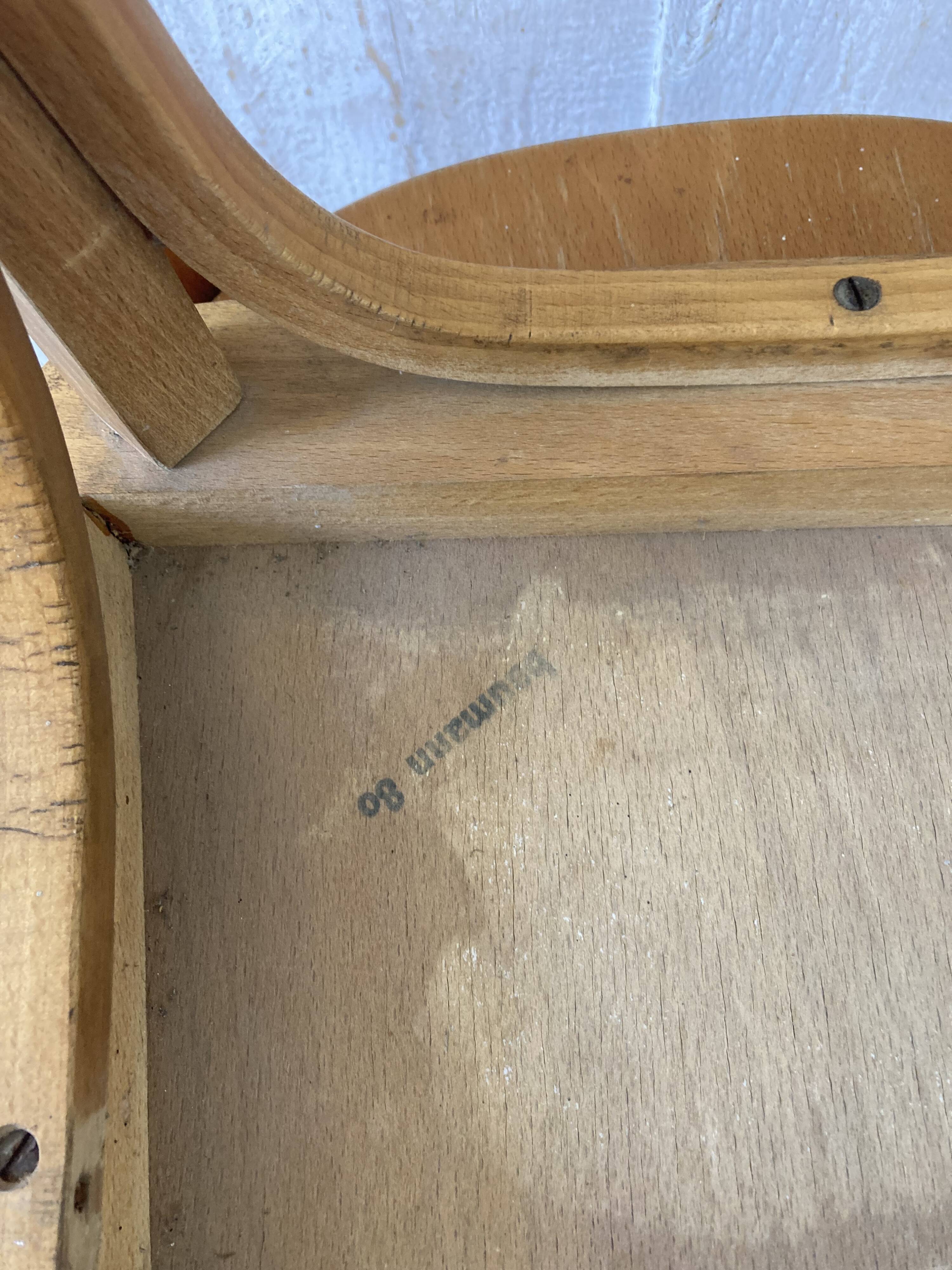 Ensemble de 6 chaises bistrot Baumann