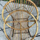 Pair of children's armchairs in rattan from the 1960s.
