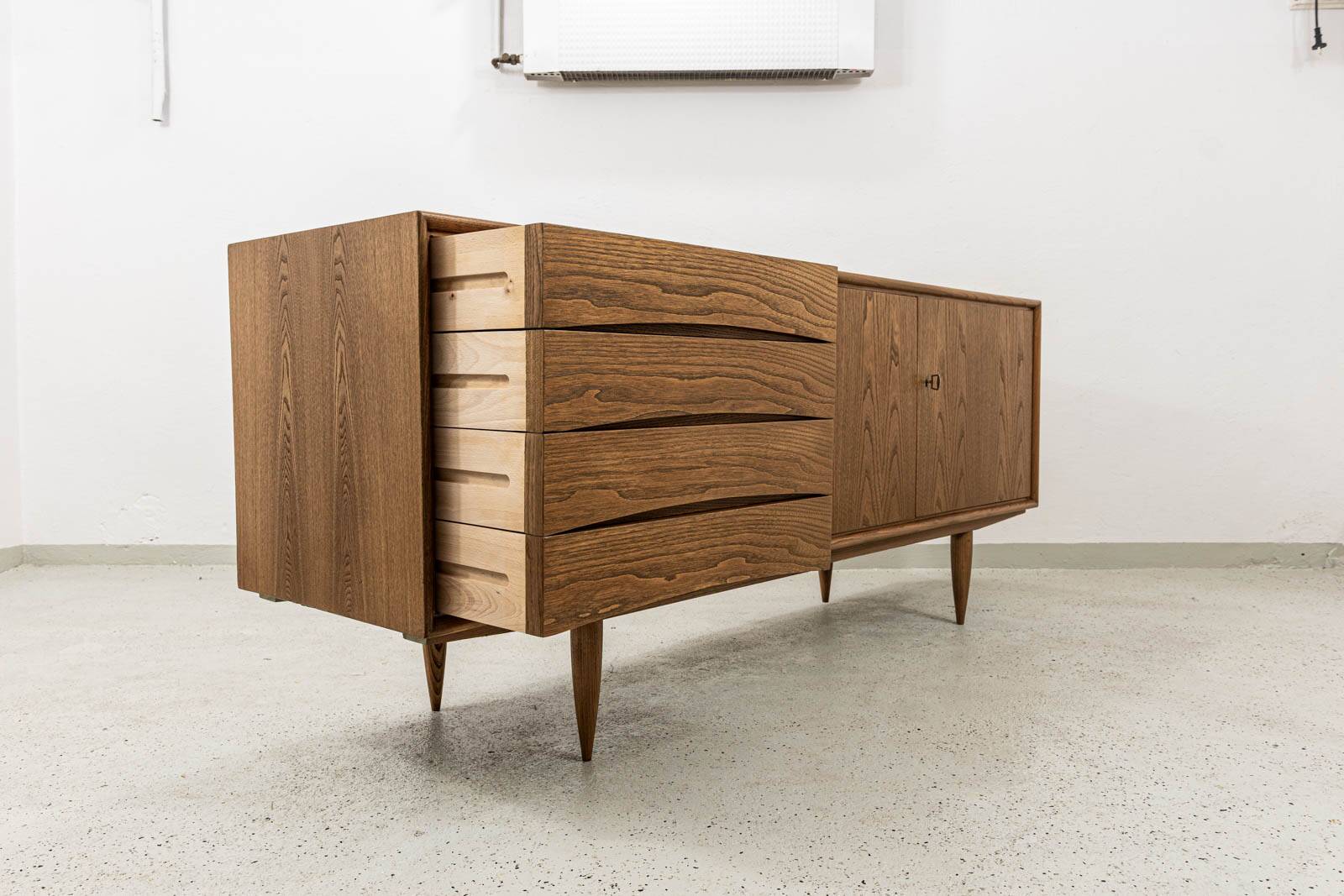 Vintage sideboard by Bydgoskie Fabryki Mebli, 1960, Poland
