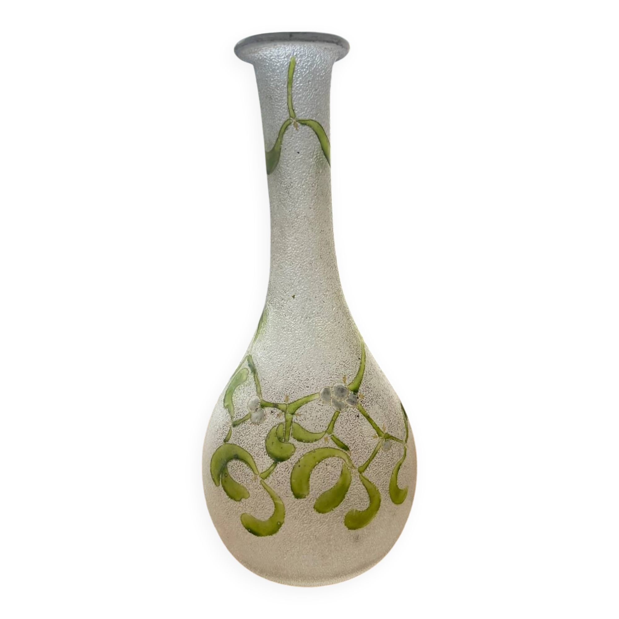 Art Deco granite glass vase