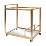 Golden brass dessert table