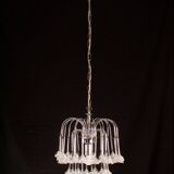 Set of 2 Julia Roberts, Vintage White Murano Chandelier, 1980s