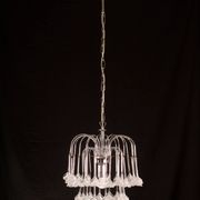 Set of 2 Julia Roberts, Vintage White Murano Chandelier, 1980s