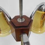 Art deco hanging lamp in glass