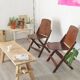 Chaises pliantes en bois US armée