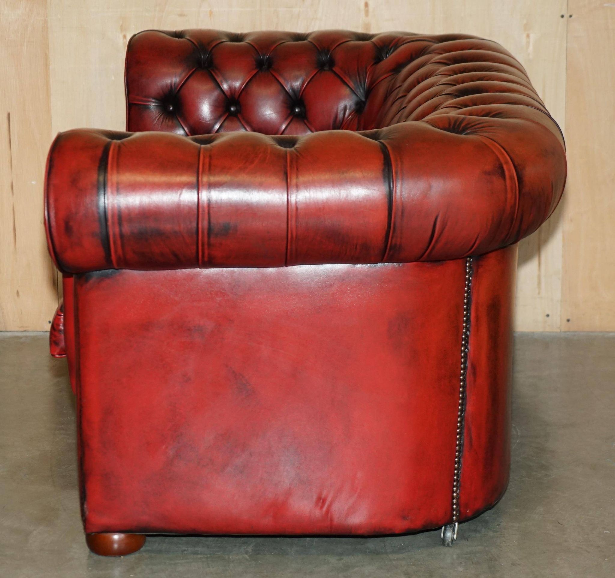 Vintage leather Chesterfield sofa