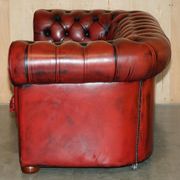 Vintage leather Chesterfield sofa